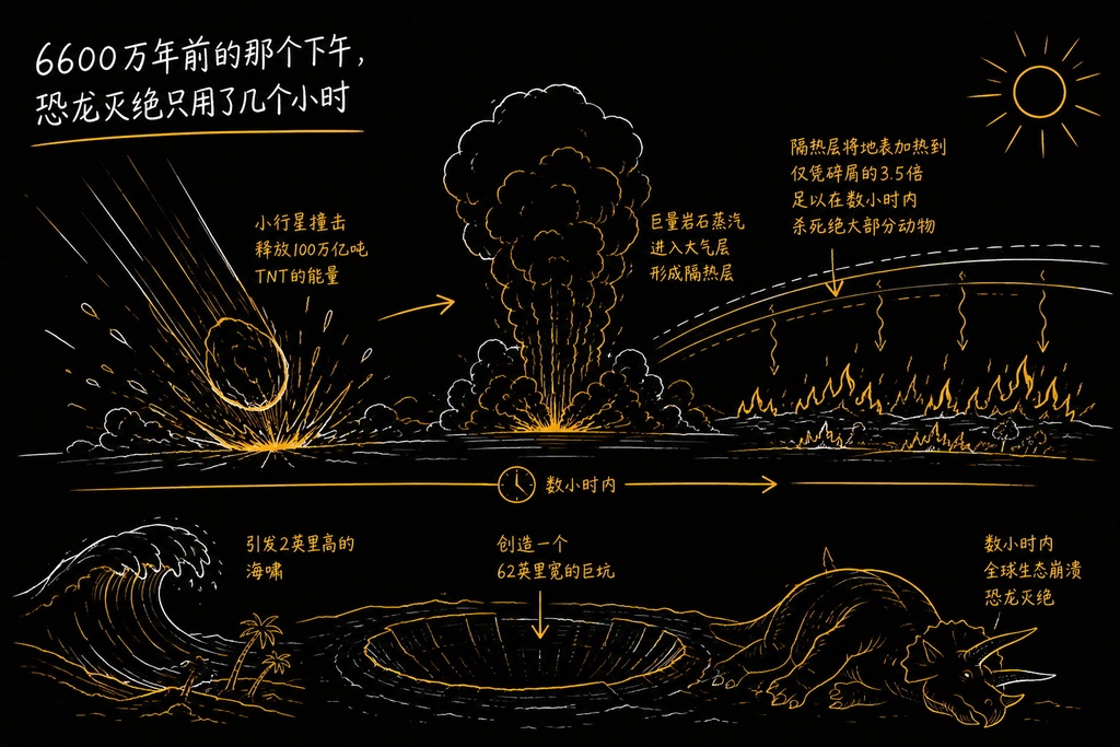 6600万年前的那个下午，恐龙灭绝只用了几个小时