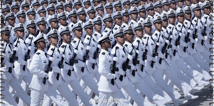 中國解放軍。圖為2025年93閱兵。&nbsp;&nbsp;&nbsp;圖：翻攝「微博」@中國軍號